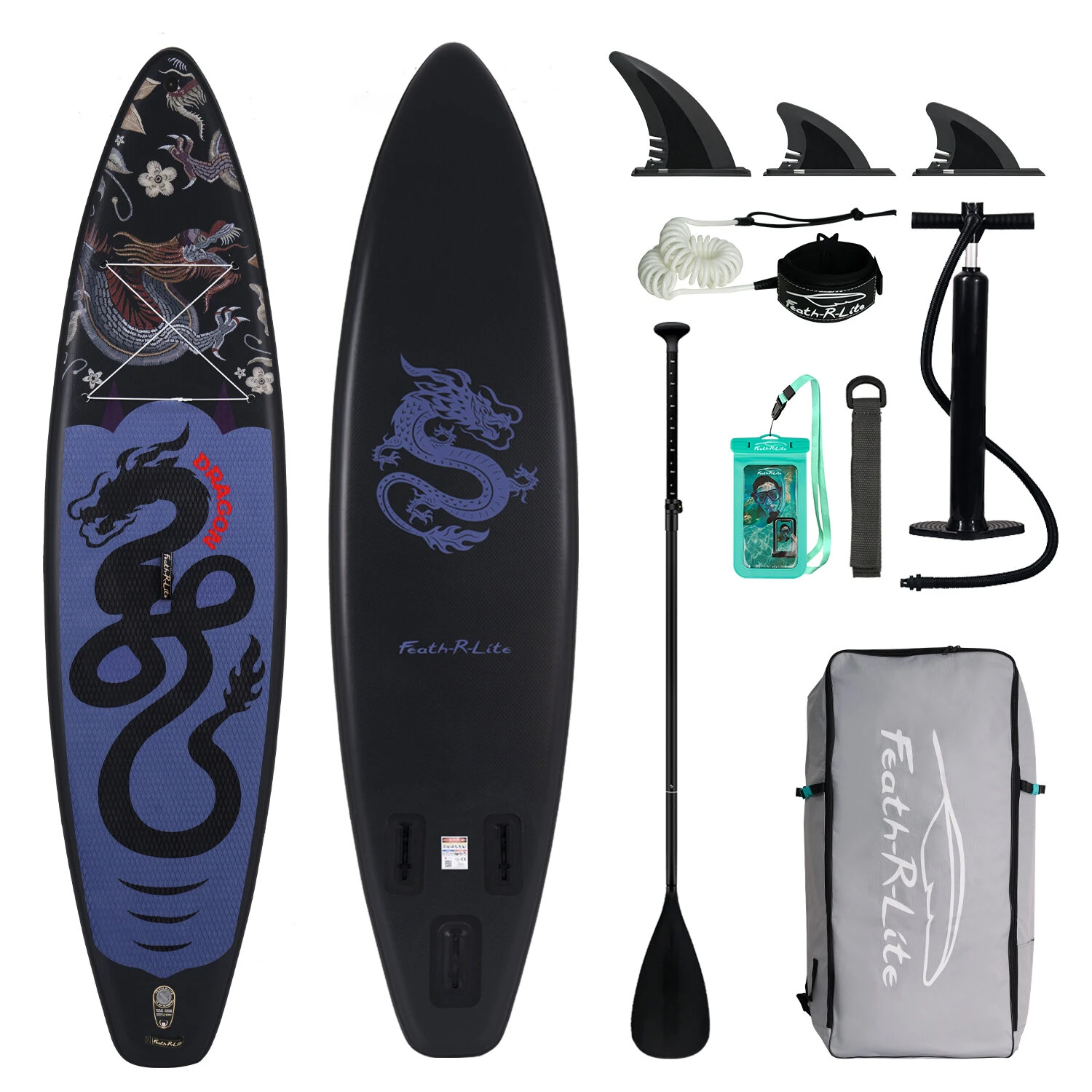 Funwater 350 cm liela izmēra piepūšamais stāvēšanas bradāt dēlis